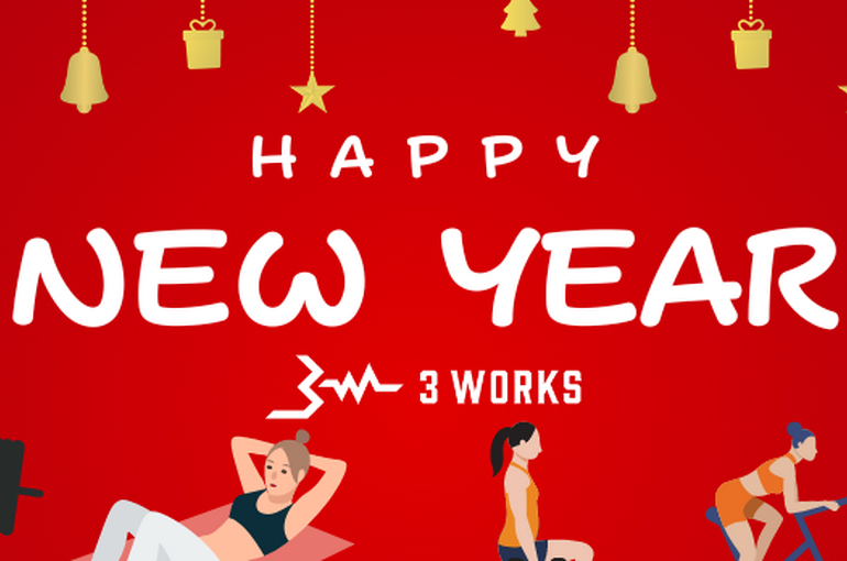red modern new year Facebook Fundraiser Cover Photos